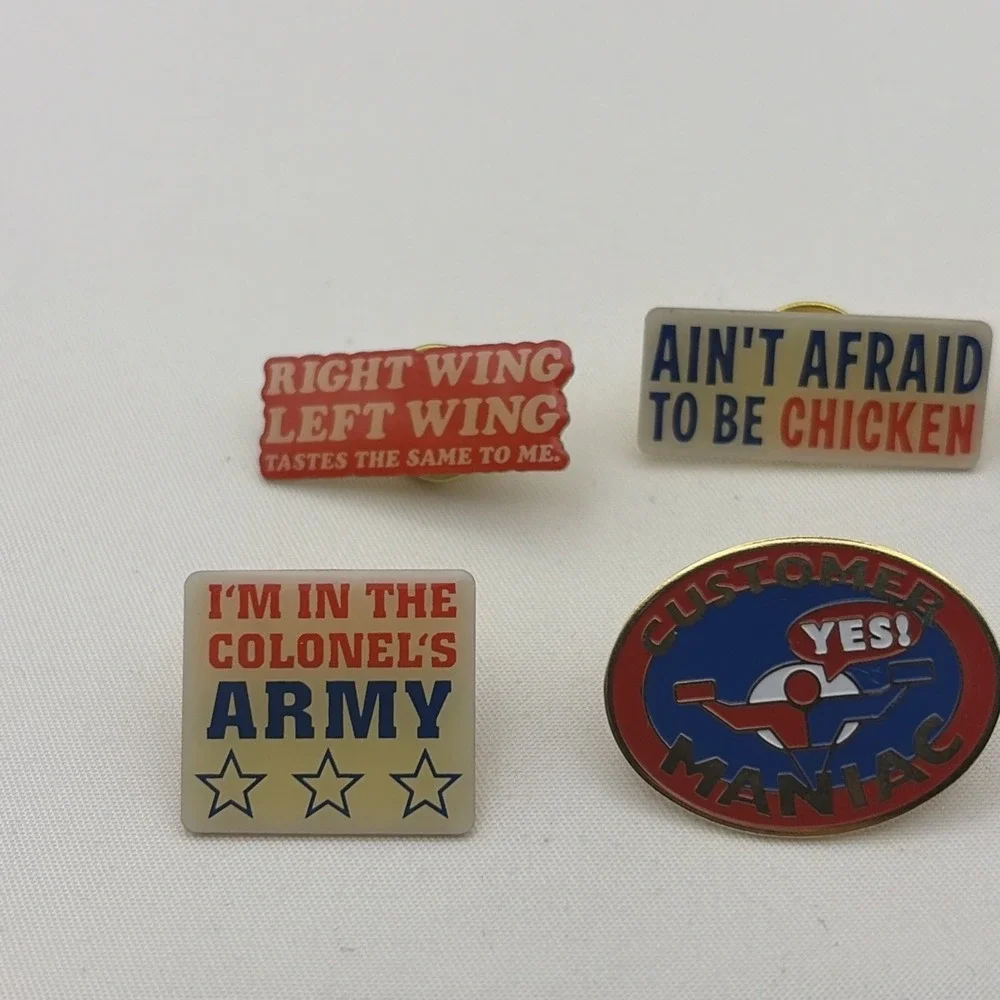 Lot Of 8 KFC Kentucky Fried Chicken Fast Food Chain‎ Lapel Hat Pins